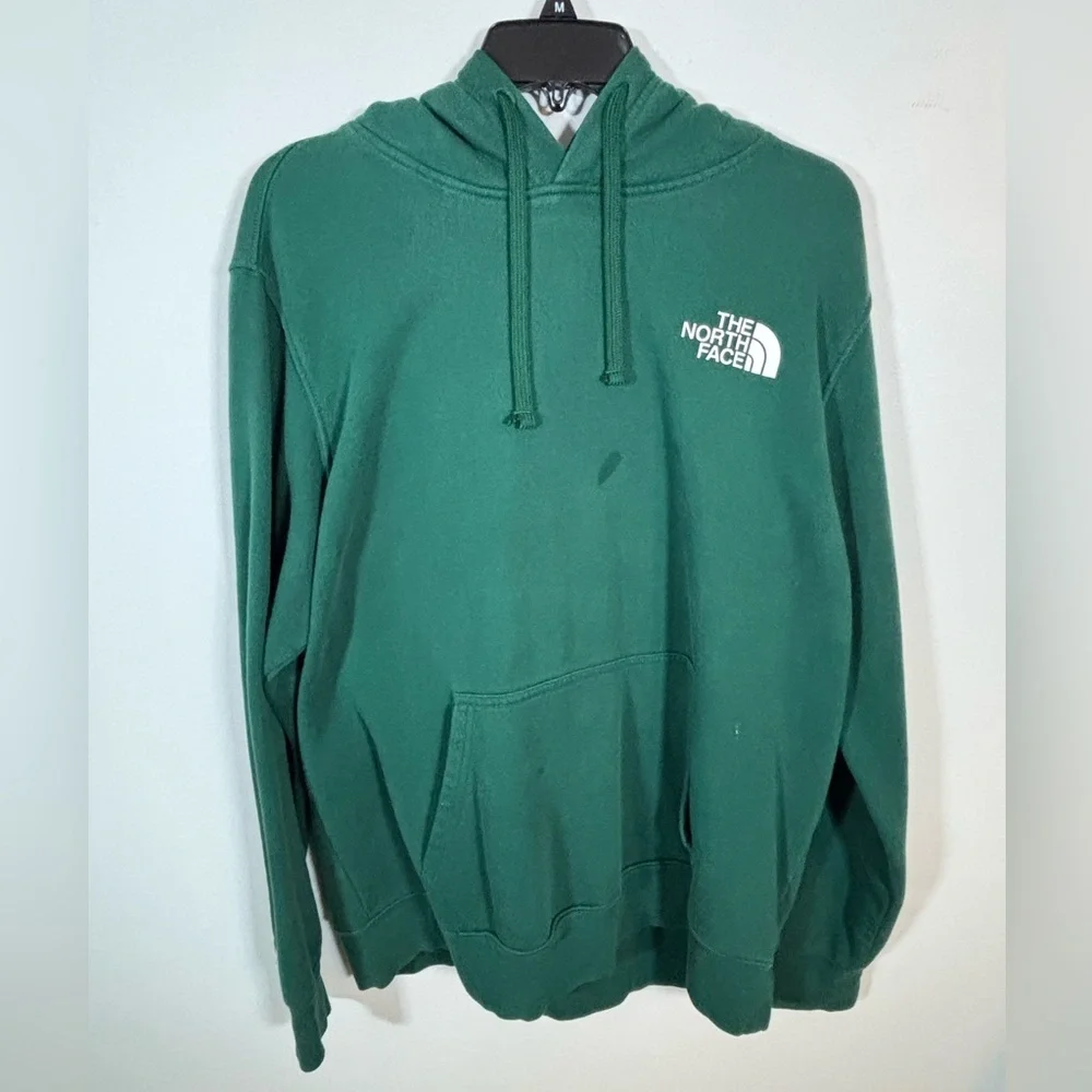 The North Face Green Logo Hoodie Men’s Medium Pullover Sweatshirt